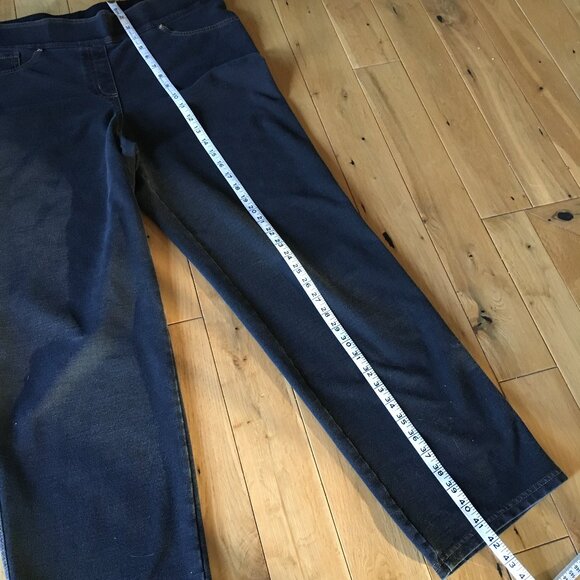 Nygard SLIMS Indigo Denim Stretchy Pull On Jeggings 1X - Picture 16 of 16